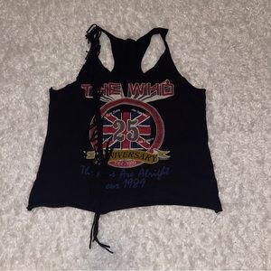 The Who Racerback Fringe Tank Top Black Forever 21 S
